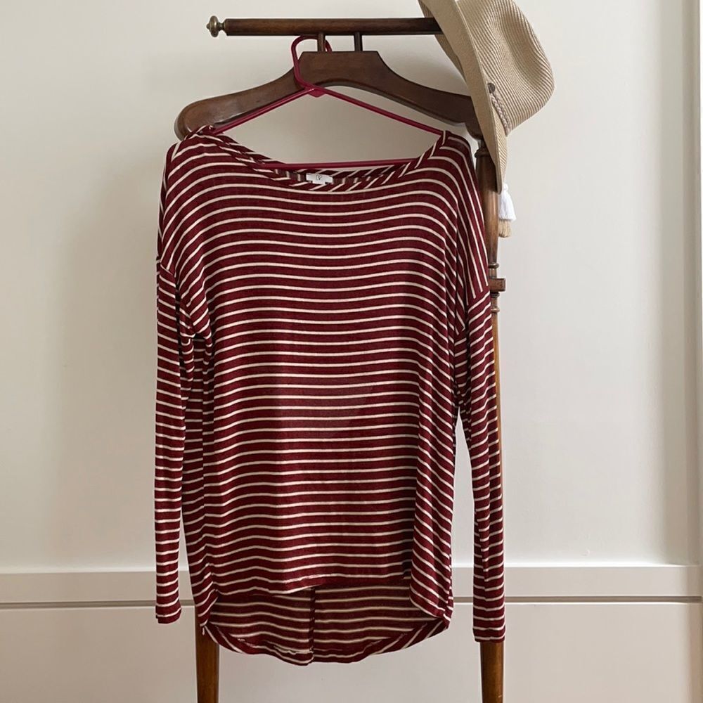 Bp Nordstrom Striped Open Back Top Women’s Small S